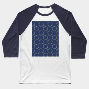 Christmas wreath pattern Baseball T-Shirt